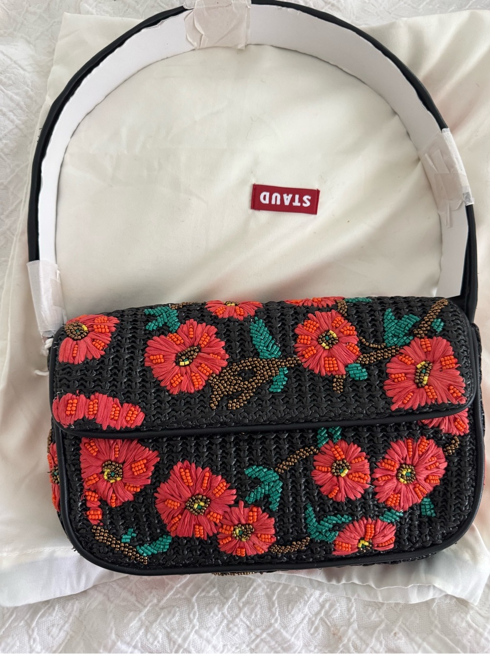 NWT STAUD Tommy Bag Poppy